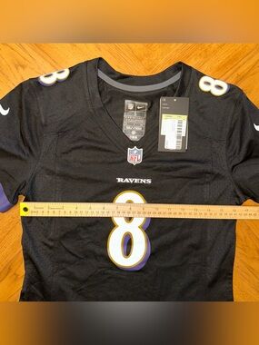 Nike Baltimore Ravens Lamar Jackson Jersey Women’s Size Small Black NFL READ